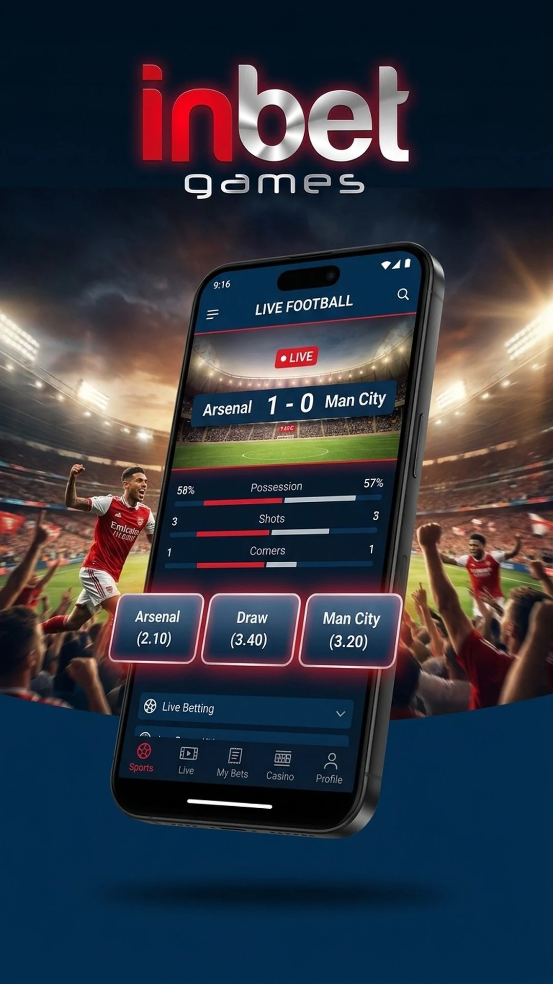 Inbet screenshot
